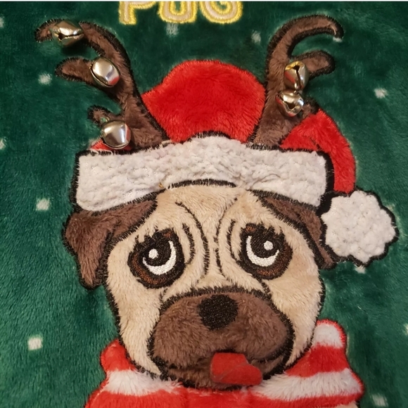 Bah Hum Bug ugly Christmas sweater XL Soft Cozy Fleece PJ top - Picture 3 of 7